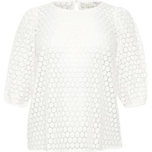 Blouse - Chalk White - Regular Fit - Lange Mouwen