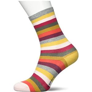 ESPRIT Sokken Multi Stripe 2-pack biologisch katoen kinderen grijs blauw vele andere kleuren versterkte kindersokken met patroon ademend kleurrijk gestreept in multipack 2 paar, grijs (light grey