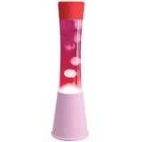 Fisura - Lavalamp. Lamp met ontspannend effect. Inclusief reservelamp. 11 cm x 11 cm x 39,5 cm. (Rosa)