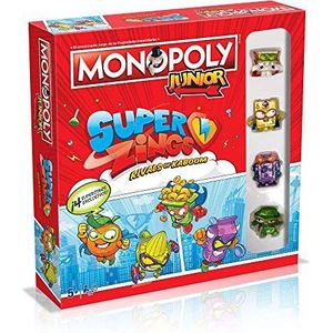 Winning Moves, Monopoly Junior SuperThings, bordspel, Spaanse versie, voor 2 tot 4 spelers.