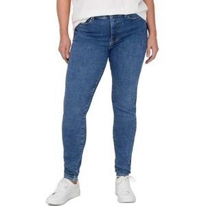 Only Carmakoma Skinny jeans voor dames, blauw (medium blue denim), 52W x 32L