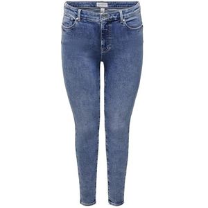 Only Carmakoma Skinny jeans voor dames, blauw (medium blue denim), 42W x 32L