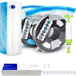 YOOPAI Filament vacuümzakset met automatische pomp, 10 filamenten, opbergzakken voor bamboe, Creality, Sunlu filament, opbergzak 34 x 30 cm