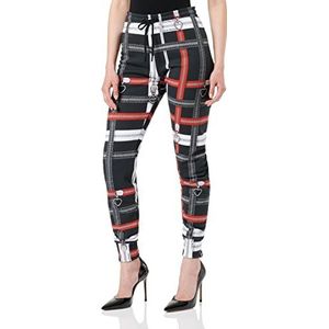 Love Moschino Slim Fit Jogger Casual broek voor dames, Zwart, 36 NL