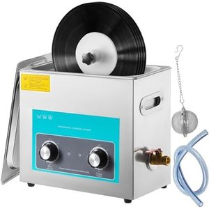VEVOR - 6L - Ultrasoonreiniger - Roestvrij Staal 304 - Voor Vinylplaten