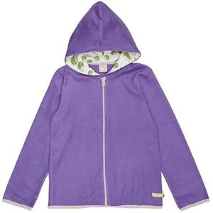 loud + proud Meisjes, GOTS-gecertificeerd fleecejack, violet, 74/80, paars, 74/80 cm