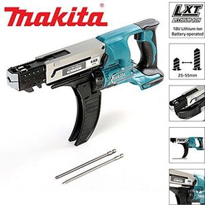 Makita DFR550Z magazijnschroevendraaier 25-55 mm 18 V (zonder accu, zonder oplader), 180 W, Blauw en Zilver