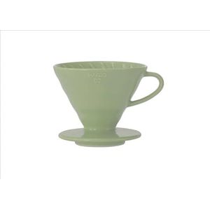 Hario V60 Keramische Koffie Druppelaar Smokey Green - Maat 02