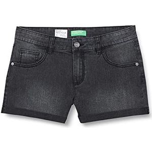 United Colors of Benetton (Z6ERJ) Shorts voor meisjes, Denim Zwart 700, S