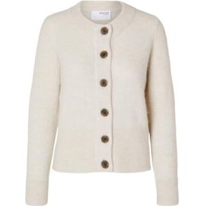 Gebreid Vest - Effen - Knitwear - Lange Mouw - Ronde Hals