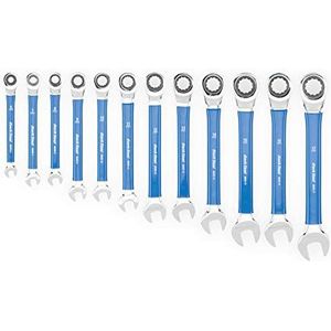 Park Tool - Ratelsleutels - Chroom/blauw - 12-delig - 6-17 mm