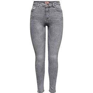 ONLY ONLPower Life Skinny Fit Jeans voor dames, Mid Push Up S30Grey Denim