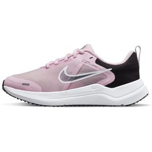 Nike Downshifter 12, Big Kids' Road Running Shoes, Pink Foam/Flat Pewter-Black, 36 EU, Pink Foam Flat Pewter Black