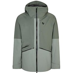 Ziener TAHAN Skijack voor heren, Freeride, sympatex, PFC-vrij, wol, grijs seal, 52
