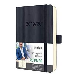 Sigel CONCEPTUM C2007 weekkalender 2019/2020, 18 maanden, ca. A6, zwarte softcover, andere modellen
