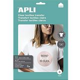 APLI 4128 - Transfer papier A4 witte kledingstukken 10 vellen