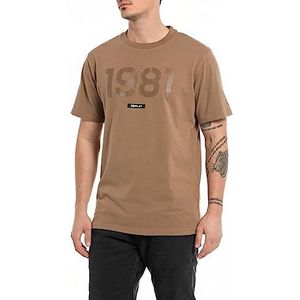 Replay T-shirt voor heren, regular fit, 989 Safari, S