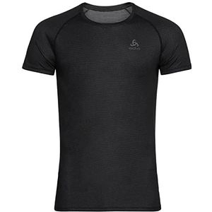 Oldo Zwart T-shirt met ronde hals en ronde hals voor heren Active F-Dry Light Eco baselayer