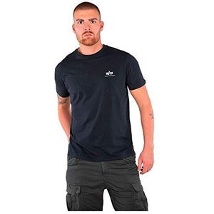 Alpha Industries Basic T T-Shirt met Kleine logo voor mannen Rep.Blue