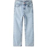 Name it kids Meisjes Nkfrose Hw Straight Jeans 9222-Be Noos, Lichtblauw gebleekte denim, 158