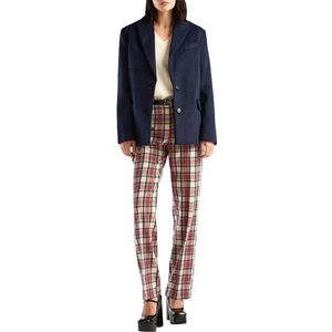 United Colors of Benetton Broek voor dames, Tartan rood en blauw 901, 36 NL