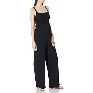 Supermom Dames jumpsuit smock black overalls, Black - P090, XXL
