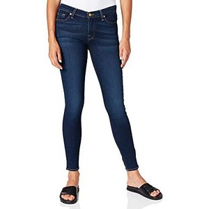 7 For All Mankind Dames The Skinny Rinsed Blue Jeans