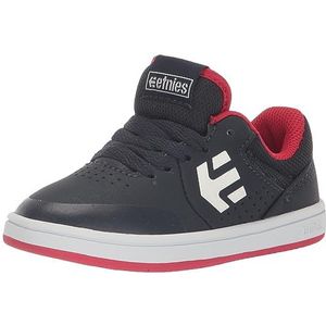 Etnies Unisex Kids Marana Skate Shoe, Navy White Red, 40 EU