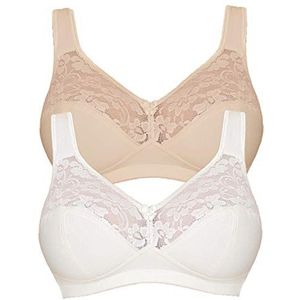 Susa - Basic - Beugelloze BH - Ivory/Pure/Beige - Set van 2