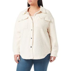 Urban Classics Dames Dames Sherpa Overhemd Shirt, witzand., 4XL