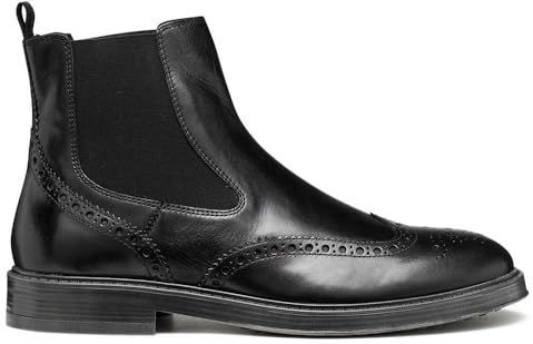 Geox - Henreys - Enkellaarsjes - Zwart