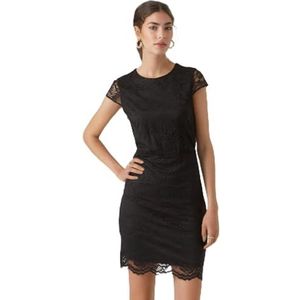 VERO MODA VMSARA Cap Sleeve Short Dress JRS, zwart, M