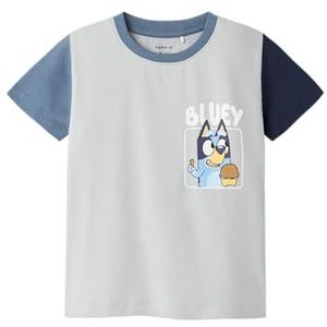 NAME IT Jongens Nmmmarmar Bluey Nreg Ss Top Sky, Pearl Blue, 92