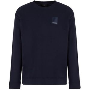 Armani Exchange Men's Milan Edition Pullover Crewneck Sweater Night Sky, M, night sky, M