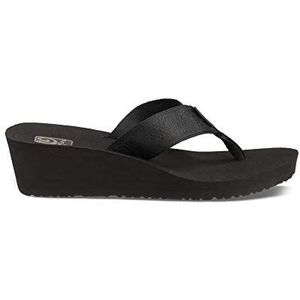 Teva Dames Mush Wedge 2-wmush Mandalyn Keilabsatz 2-w flip flop, Motief Zwart, 40 EU