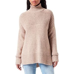 HUGO Safinamy Sweater voor dames, Medium Beige 267, XXL