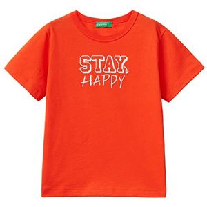 United Colors of Benetton T-shirt 3096G109K, rood 1G9, 82 kinderen, rood 1g9