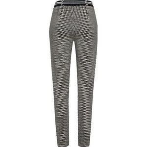 Raphaela by Brax Dames Lillyth Black & White Graphic Jersey broek, zwart/wit, 27W / 30L