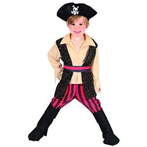 Boland 82238 - kostuum voor kinderen Pirat Rocco, kostuumset voor meisjes en jongens, zeerovers, vrijbuiters, Halloween, carnaval, themafeest, carnavalskostuums voor kinderen