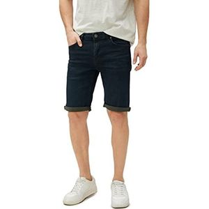 Koton Heren Bermuda Denim Shorts Folded Leg Gedetailleerde Pocket Buttoned, zwart (999), 32