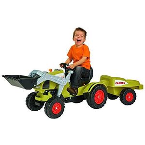 BIG Claas Celtis Loader met aanhanger, kindertractoren, speelgoed met precisiekettingaandrijving, 3-voudig verstelbare zitting, tot 50 kg, Claas licentie, voor kinderen vanaf 3 jaar