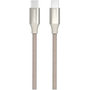 GreyLime USB-C naar USB-C gevlochten kabel beige 1 m/3.3 ft