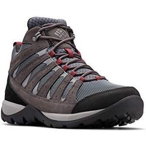 Columbia Redmond V2 Mid waterdichte wandelschoenen voor heren, Grafiet rode jaspis, 44.5 EU Large