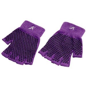 ProsourceFit Grippy Yoga Handschoenen, One Size Fit All Firm Fingerless Design in Purple Color