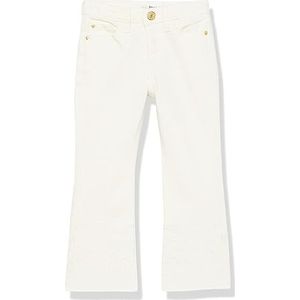 Lange flared jeans met borduursels