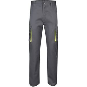 Velilla 103008S - broek (maat 38) kleur grijs en geel fluorescerend