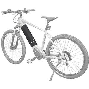 FISCHER 50394 beschermhoes voor geïntegreerde e-bike-accu, neopreen, zwart, bescherming tegen vocht, stof en vuil, universele installatie