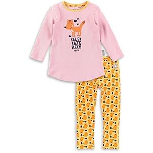 Sigikid Mini pyjama voor meisjes, van biologisch katoen, roze/geel, maatpassend