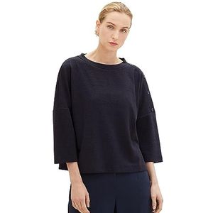 TOM TAILOR Sweatshirt voor dames, 10668 - Sky Captain Blue, S