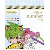 Avenue Mandarine Graffy Pop Number, Manga, GY108C, meerkleurig